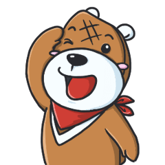 [LINEスタンプ] WaffleWaffle！ Bear ( Life version )