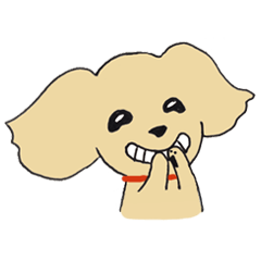 [LINEスタンプ] Kiki the poodle