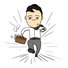 [LINEスタンプ] Don't rely on me！ I'm a fresh salaryman！