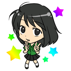 [LINEスタンプ] 緑ちゃん大好き！