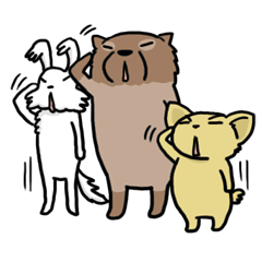 [LINEスタンプ] ガウリン福～吠え犬スタンプ