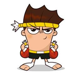 [LINEスタンプ] Fahlun -Thai boxer