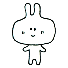 [LINEスタンプ] のんきだね、うさぎちゃん。