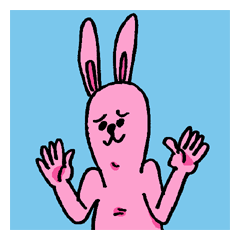 [LINEスタンプ] うさぎのアンガス