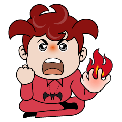 [LINEスタンプ] Bat Demon The Lovely Boy