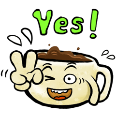 [LINEスタンプ] コーヒーのカップ