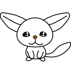 [LINEスタンプ] フェネック狐のシロちゃん