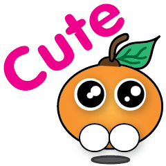 [LINEスタンプ] Little Orange (English)