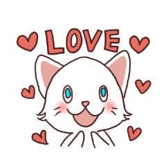 [LINEスタンプ] しろねこちゃんスタンプ