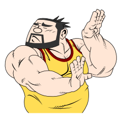 [LINEスタンプ] Beard Bear Man