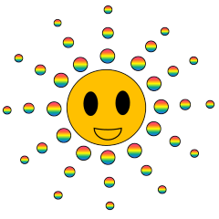 [LINEスタンプ] The sun and the moon