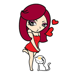 [LINEスタンプ] Rose - Sexy Lady