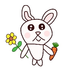 [LINEスタンプ] うさぎのパピー