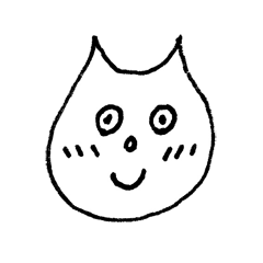 [LINEスタンプ] ねこ顔びよーん