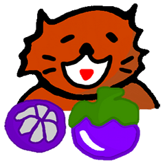 [LINEスタンプ] Meow Jung: the Mangosteen Cat