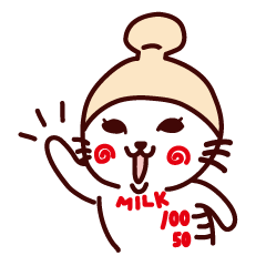 [LINEスタンプ] ミルにゃん