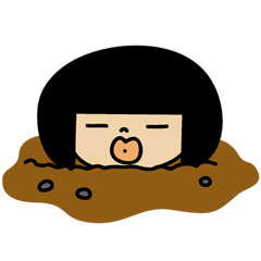 [LINEスタンプ] おかっぱサホちゃん