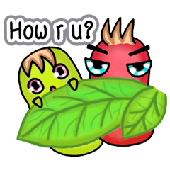 [LINEスタンプ] Worm Story (English version)