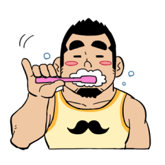 [LINEスタンプ] ひげおとめさん エブリデイ