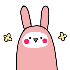 [LINEスタンプ] うさぎびと。