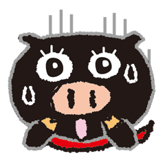 [LINEスタンプ] くろぶたグルメスタンプ