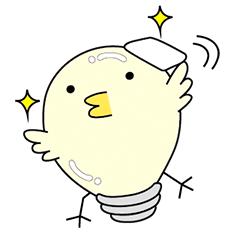 [LINEスタンプ] 『 ヒヨコ電球 』