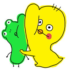 [LINEスタンプ] ちよことぴょんた