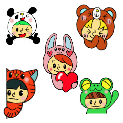 [LINEスタンプ] キグルミ達