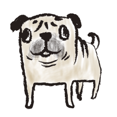 [LINEスタンプ] PUGさん...