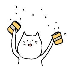 [LINEスタンプ] 塩顔のねこの画像（メイン）