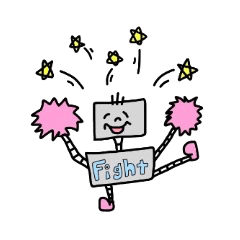 [LINEスタンプ] ロボットと太っちょおじさん