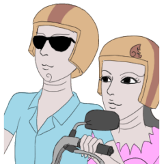 [LINEスタンプ] Couple Kanok (Eng)