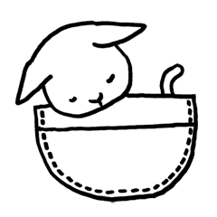 [LINEスタンプ] ポケットねこ