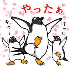 [LINEスタンプ] ペンギンスタンプ(ジェンツーペンギン)