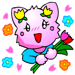 [LINEスタンプ] かわいいピカ猫（会話と年中行事編）