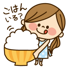 [LINEスタンプ] かわいい主婦の1日【日常編】