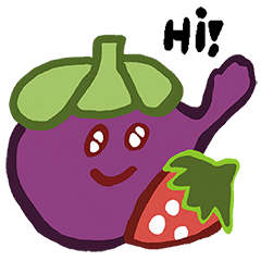 [LINEスタンプ] Happy Emo Fruit