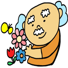 [LINEスタンプ] ふわふわおじさん