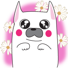 [LINEスタンプ] フレンチブルドッグ ふじこ