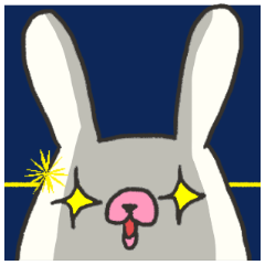 [LINEスタンプ] 真っ白なうさぎちゃん