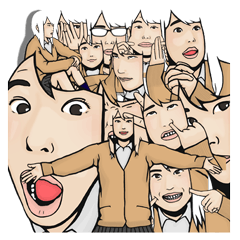 [LINEスタンプ] 女子校生スタンプ