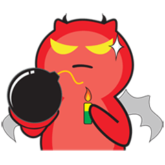 [LINEスタンプ] Red Demon 2