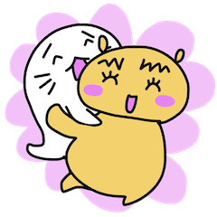 [LINEスタンプ] ぷにとゴマ