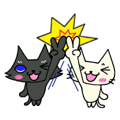 [LINEスタンプ] かちぽのシロねこぷー3