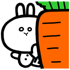 [LINEスタンプ] ラビピーとラビポー