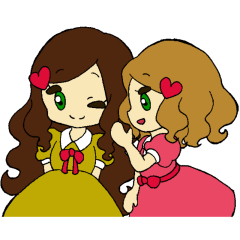 [LINEスタンプ] ゆるふわツインズ