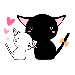 [LINEスタンプ] くろねこスタンプ