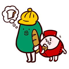 [LINEスタンプ] しりことキーウィさん