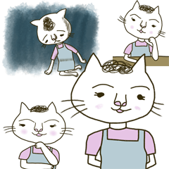 [LINEスタンプ] 猫猫大家族03-ママ編