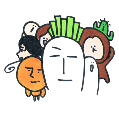 [LINEスタンプ] へんな生き物たち